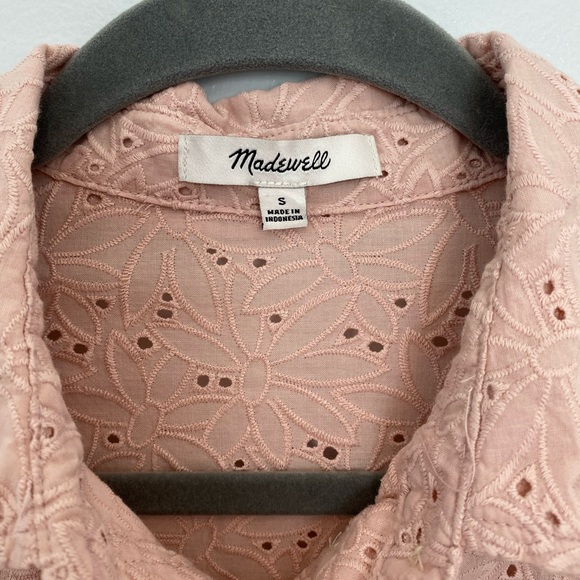 Madewell Eyelet Lace Beachside Shirt in Dream-On Daisies Size Small - Picture 5 of 5